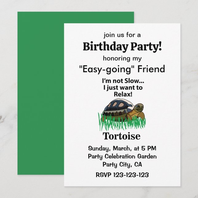 Invitation d'anniversaire pour une fête avec un an (Devant / Derrière)