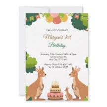 Invitation d'anniversaire pour une fête avec un ka