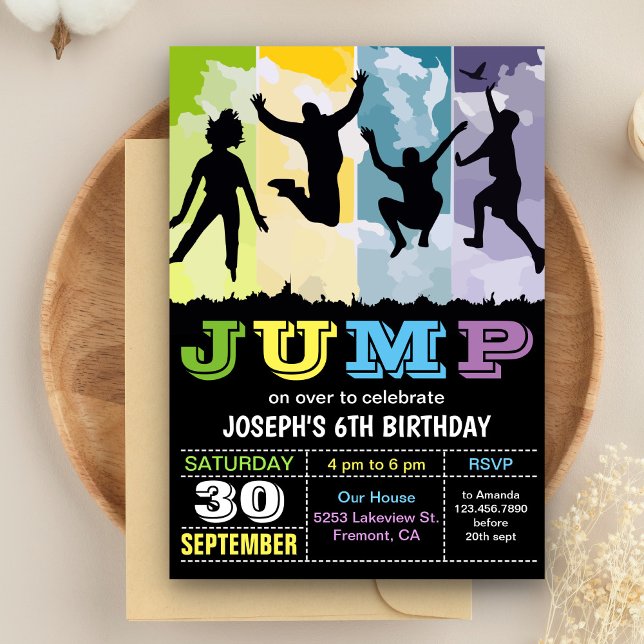 Invitation d'anniversaire pour une fête avec une m (Créateur téléchargé)