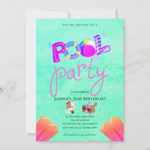 Invitation d'anniversaire pour une fête de chien a