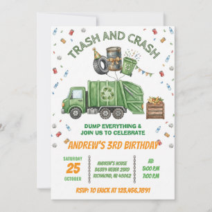 Invitation d'anniversaire pour une fête de démolit