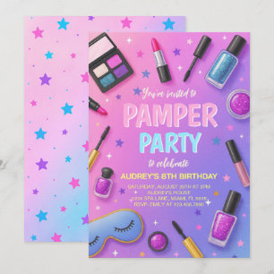Invitation d'anniversaire pour une fête de détente