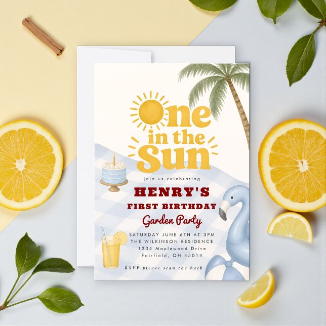 Invitation d'anniversaire pour une fête de jardin  (Créateur téléchargé)