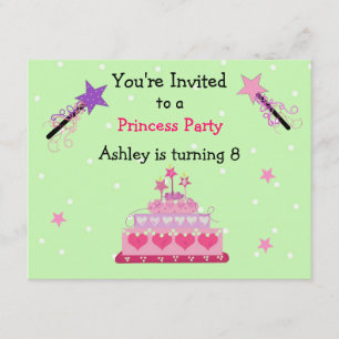 Invitation d'anniversaire pour une fête de princes