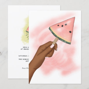Invitation d'anniversaire pour une fête d'été à la
