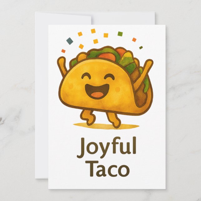 Invitation d'anniversaire pour une fête Taco 'Bout (Devant)