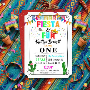 Invitation d'anniversaire pour une Fiesta mexicain
