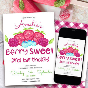 Invitation d'anniversaire pour une fille de 3 ans