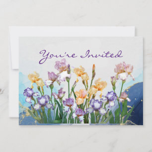 Invitation d'anniversaire pour une garden-party Fl