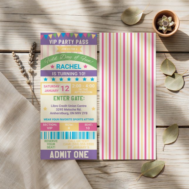 Invitation d'anniversaire pour une journée champêt (Créateur téléchargé)