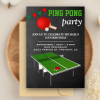 Invitation d'anniversaire pour une partie de tenni