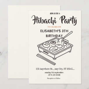 Invitation d'anniversaire pour une soirée de dîner