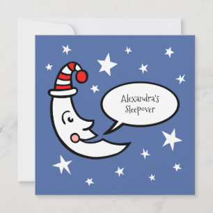 Invitation d'anniversaire pour une soirée pyjama s