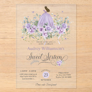 Invitation d'anniversaire pour une Sweet Sixteen 1