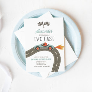 Invitation d'anniversaire pour une voiture de cour