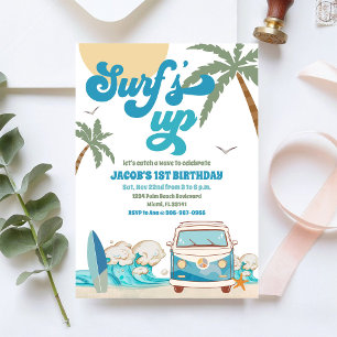Invitation d'anniversaire pour van de plage de sur