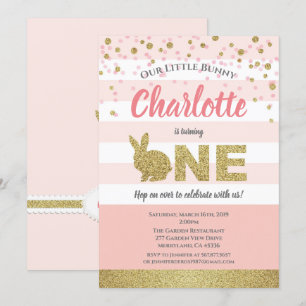 Invitation d'anniversaire premier anniversaire de 