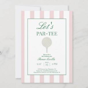 Invitation d'anniversaire premier pour le golf Ros