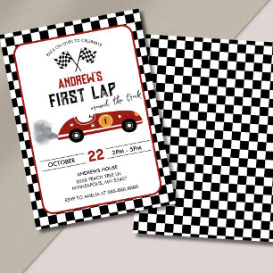 Invitation d'anniversaire Premier Tour de Voiture 
