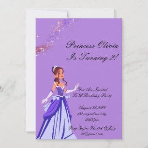 invitation d'anniversaire princesse pour filles