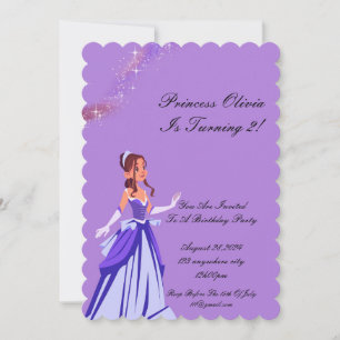 invitation d'anniversaire princesse pour filles