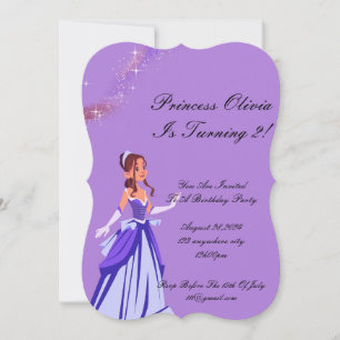 invitation d'anniversaire princesse pour filles