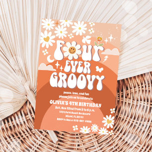 Invitation d'anniversaire Quatre fois super groove