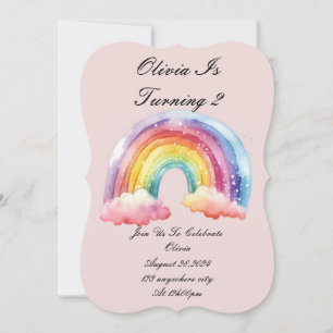 invitation d'anniversaire rose pour les filles