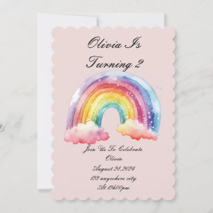 invitation d'anniversaire rose pour les filles