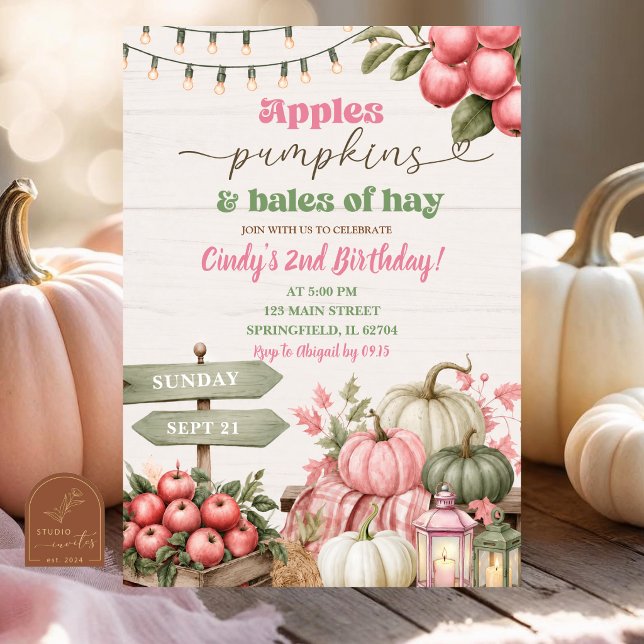 Invitation d'anniversaire Rustique Automne Fleur d (Créateur téléchargé)