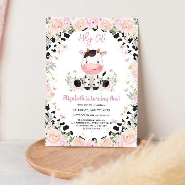 Invitation d'anniversaire Sainte Vache (Créateur téléchargé)