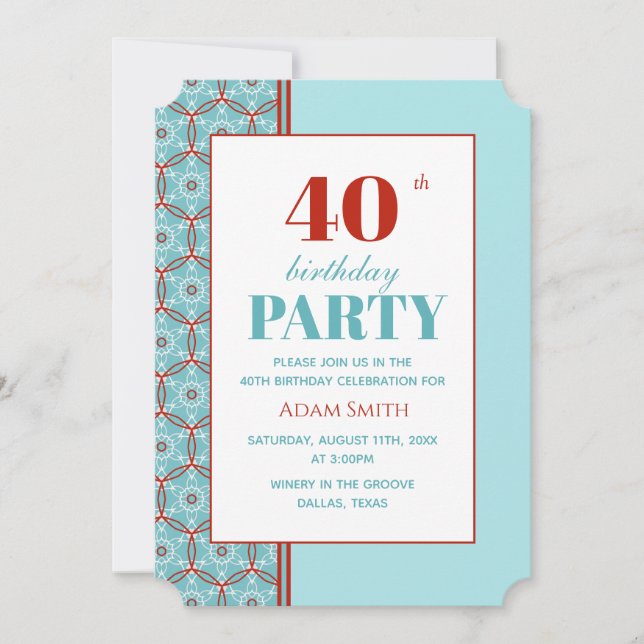 Invitation d'anniversaire sans distinction de sexe (Devant)