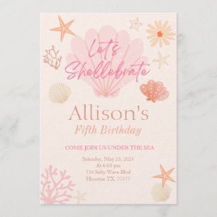 Invitation d'anniversaire Shell