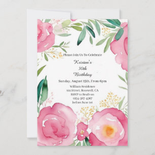 Invitation d'anniversaire simple