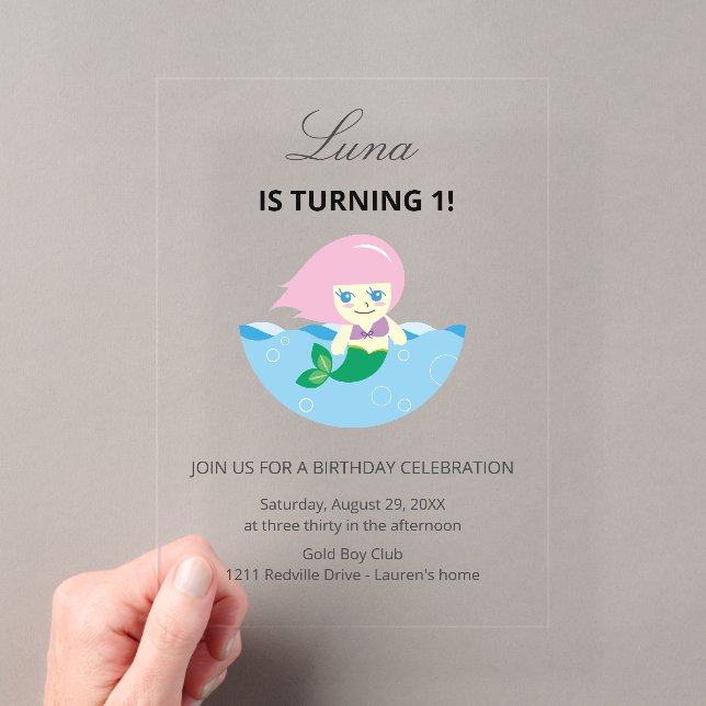 Invitation d'anniversaire simple et mignonne de la (In situ (ordinateur de poche))