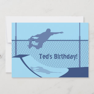 Invitation d'anniversaire - Skateboard