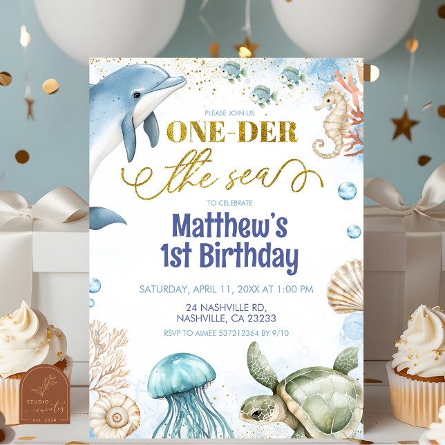 Invitation d'anniversaire sous la mer (Créateur téléchargé)