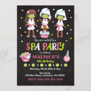 Invitation d'anniversaire spa