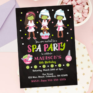 Invitation d'anniversaire spa
