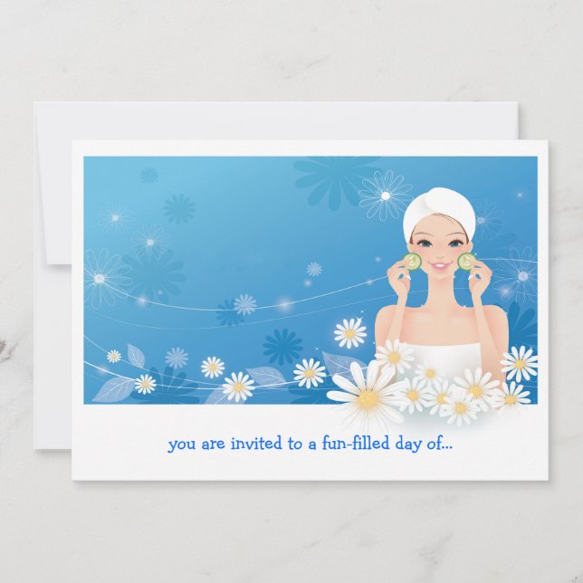 Invitation d'anniversaire Spa Breeze (Devant)