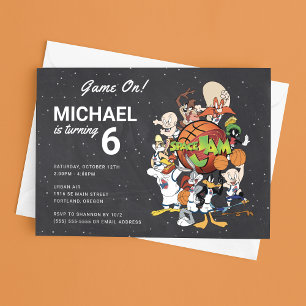 Invitation d'anniversaire SPACE JAM™ Chalkboard