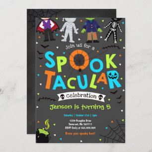 Invitation d'anniversaire Spooktacular d'Halloween