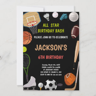 Anniversaire Ping Pong Invitations Faire Part Cartes Zazzle