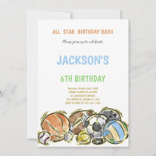 Anniversaire Ping Pong Invitations Faire Part Cartes Zazzle