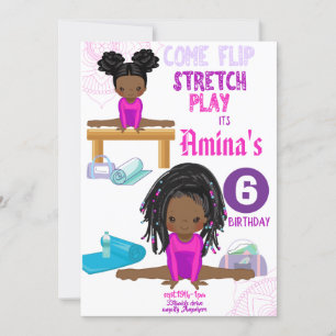 Invitation d'anniversaire Stretch & Play