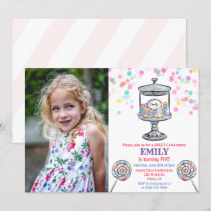 Invitation d'anniversaire sucrée pour tout âge - P