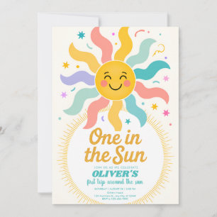 Invitation d'anniversaire Sunshine Baby