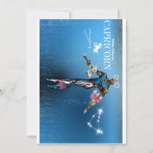 Invitation d'anniversaire sur le thème du Capricor