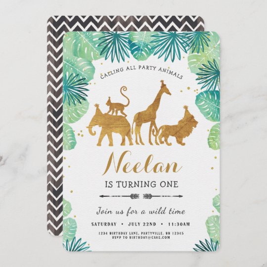 Invitation D Anniversaire Sur Le Theme Du Safari Zazzle Fr