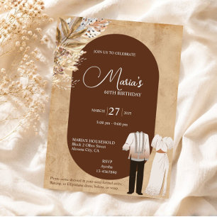 Invitation d'anniversaire sur le thème Filipiniana